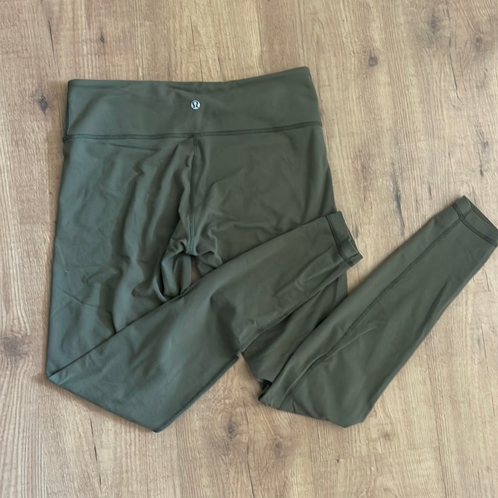 army green lululemon leggings